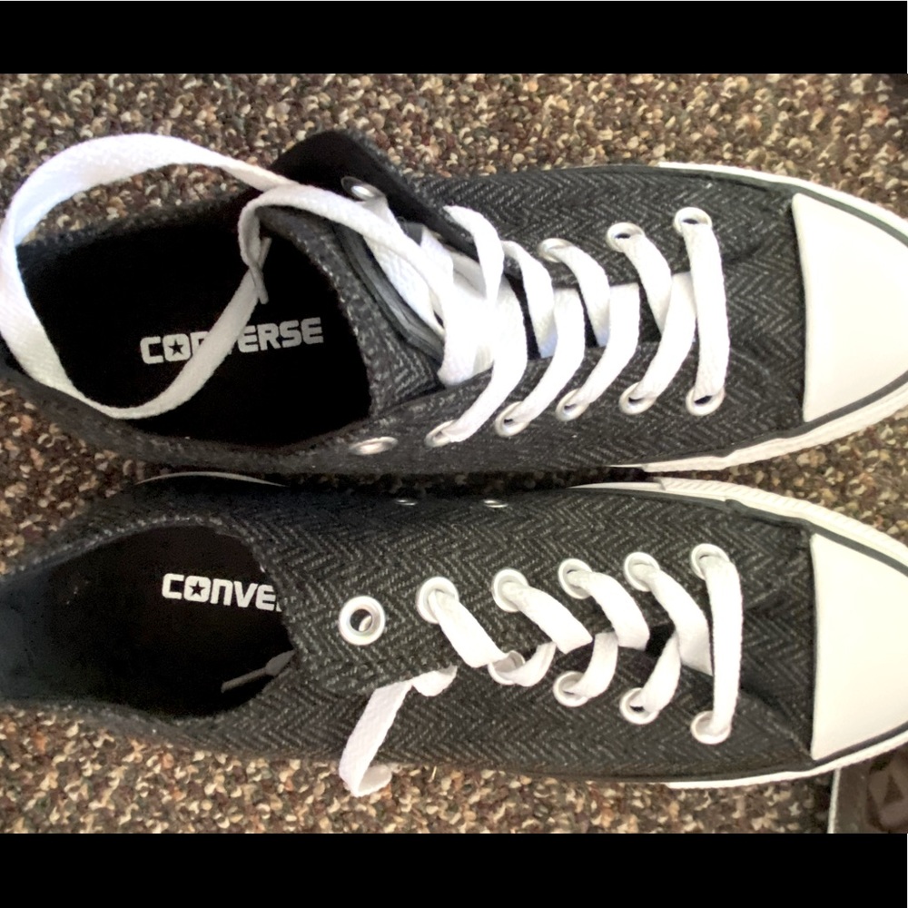 Womensize 8 converse low top tweed material men 6